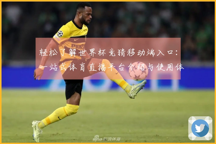 轻松了解世界杯竞猜移动端入口：一站式体育直播平台介绍与使用体验