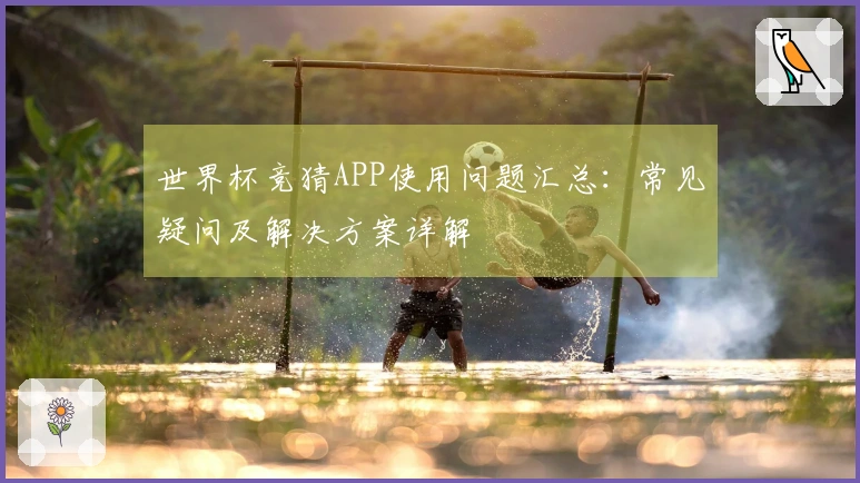 世界杯竞猜APP使用问题汇总：常见疑问及解决方案详解
